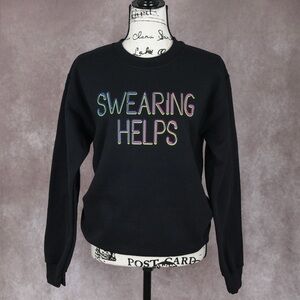 Swearing Helps Black Sweatshirt